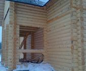 Дом из оцилиндрованного бревна